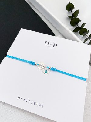 Pulsera Initial Evil Eye