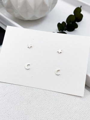 Mini Pendientes Luna | Estrella