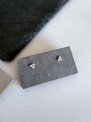 Mini Pendientes Trio Circón