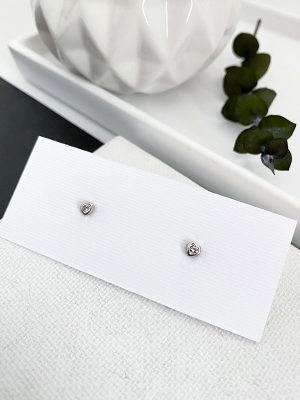 Pendientes Bebe Corazon Circonita