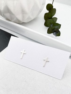 Mini Pendientes Cruz