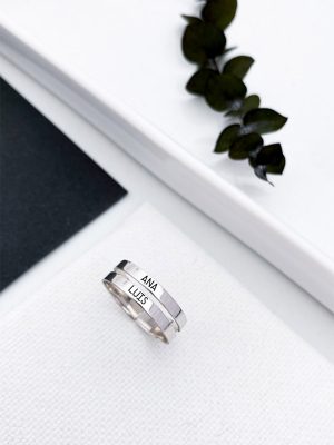 Anillo Bandas Personalizado