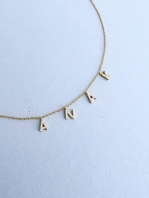 Colgante Tu Nombre Shine Oro