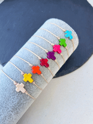 Pulsera Cruz Colores